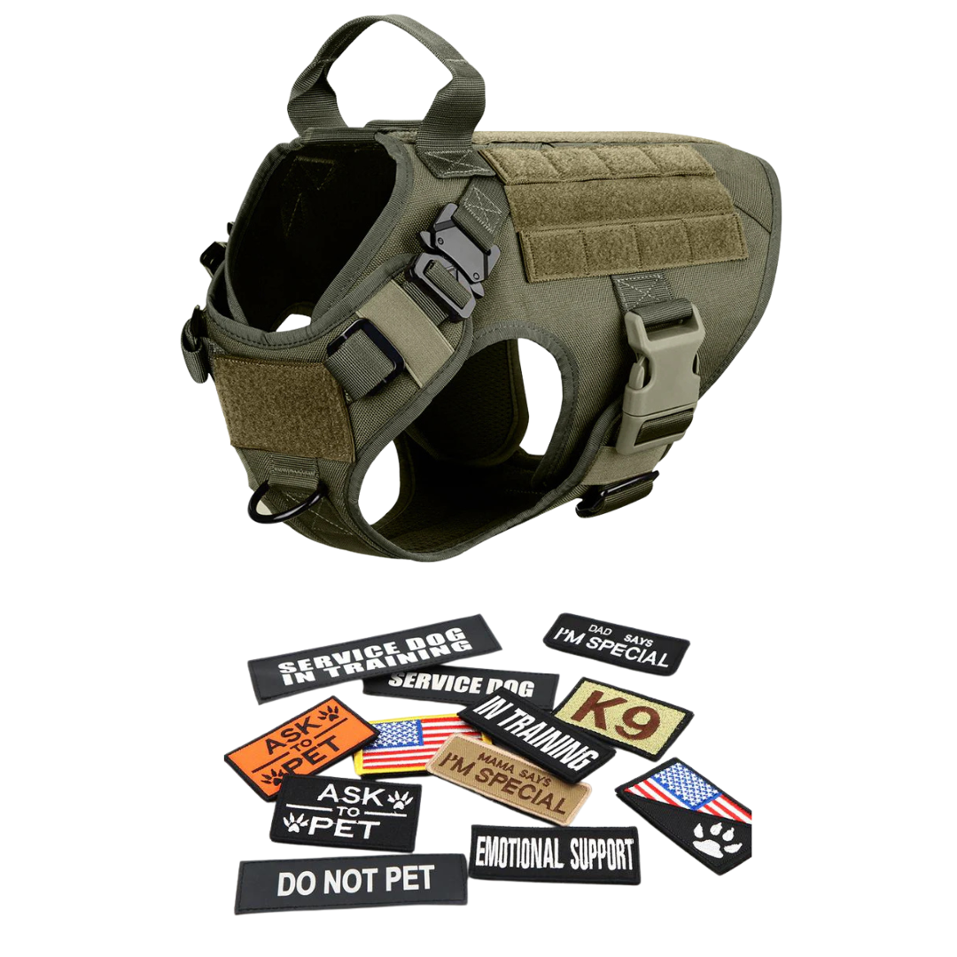 Durable Dog Vest Harness With Front Clip And Back Handle