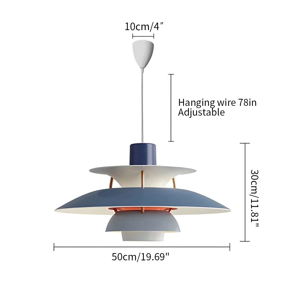 Contemporary Tiered Pendant Light Fixture