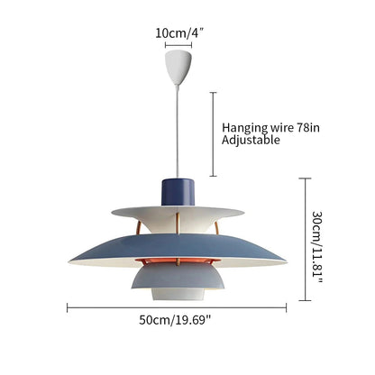 Contemporary Tiered Pendant Light Fixture