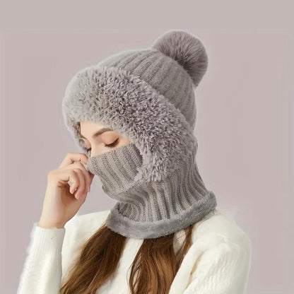 Warm Women's Cable Knit Winter Hat