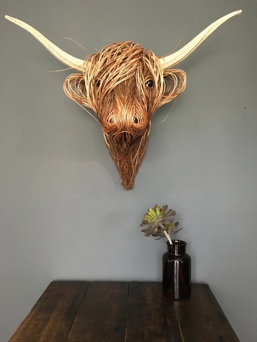 Farmhouse Cow Metal Wall Art