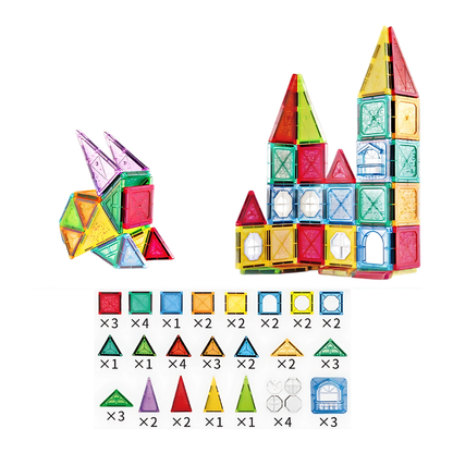 Colorful Kids Construction Block Set - Luxicro