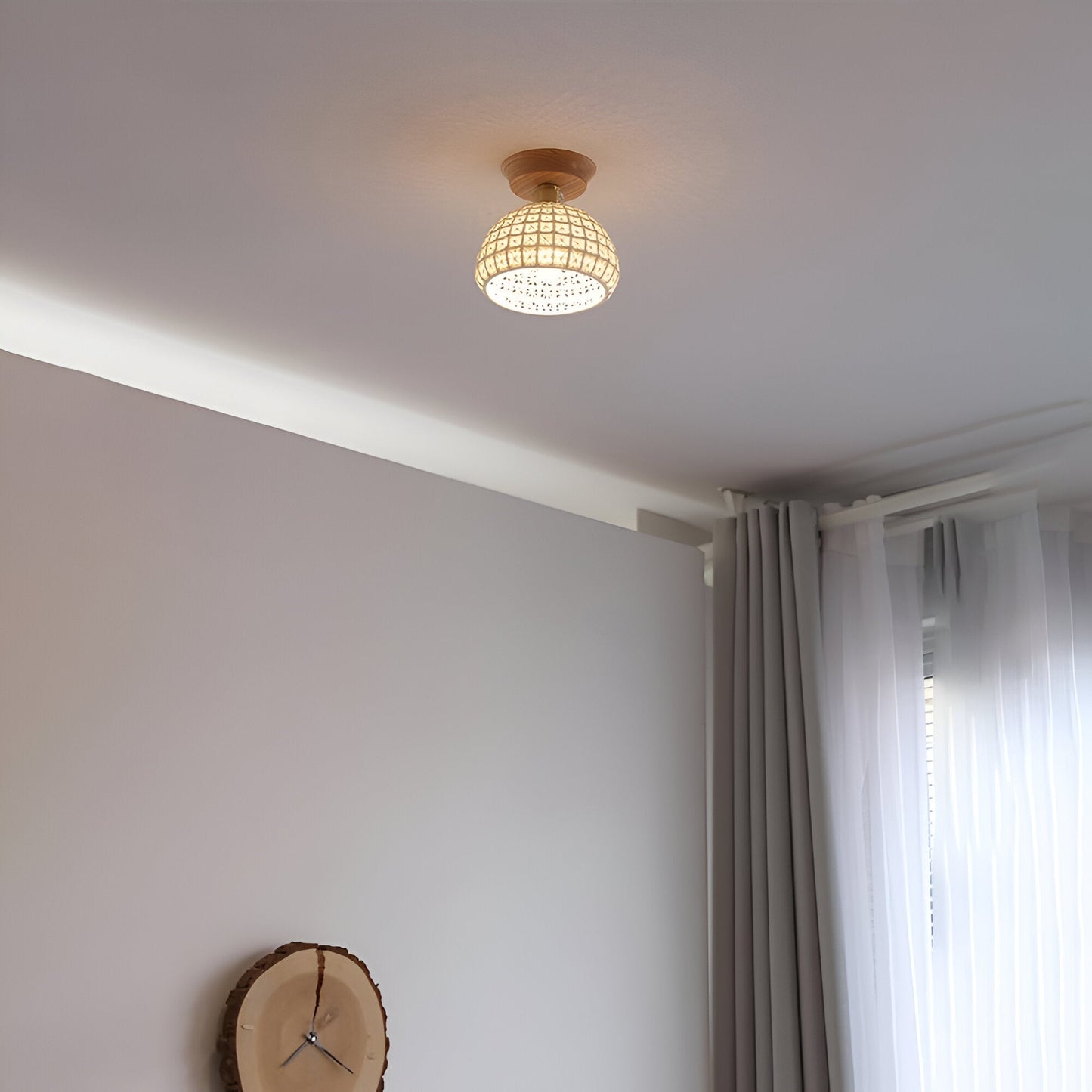 Simple Elegant White Ceiling Lamp