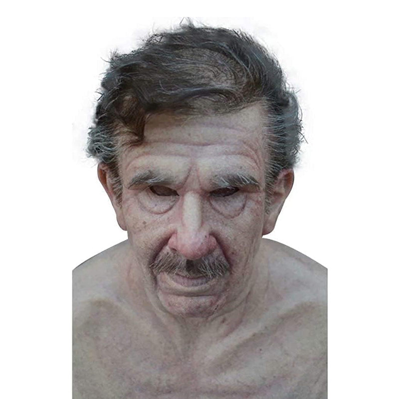Authentic Rubber Costume Mask for Halloween Disguise