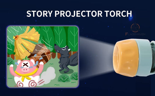 Bedtime Story Flashlight Projector Toy - Luxicro