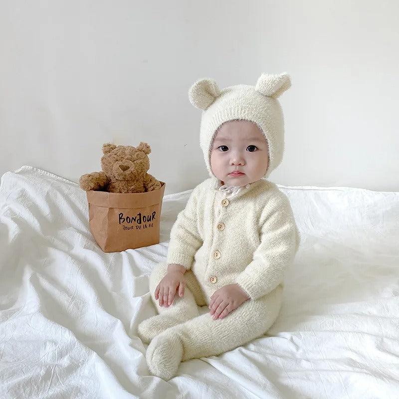 Cute Plush Infant Jumpsuit Romper