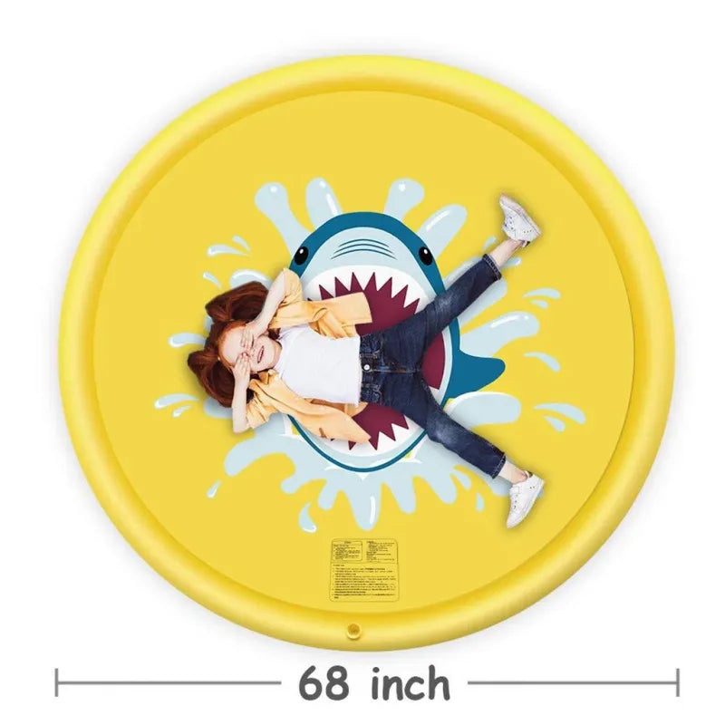 Colorful Childrens Pool Splash Pad Mat