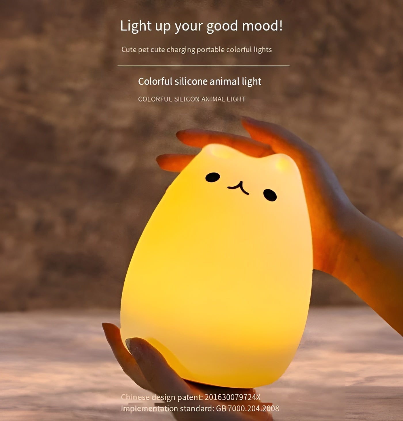 Cute Kids Nightlight Dream Cat
