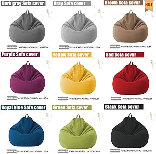 Plush Linen Bean Bag Chair - Comfortable Seating Solution