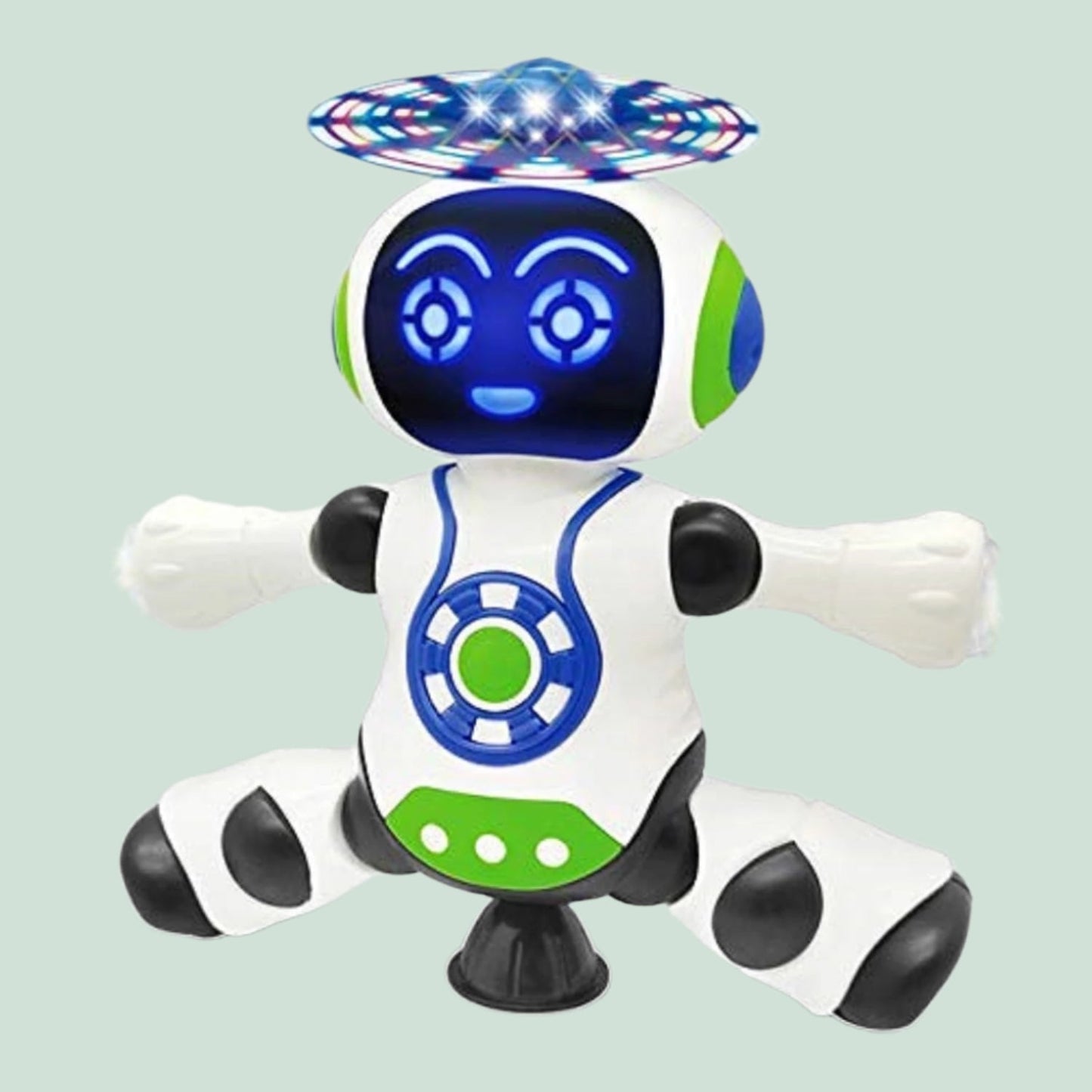 Fun LED Music Robot with 360 Spin - Luxicro