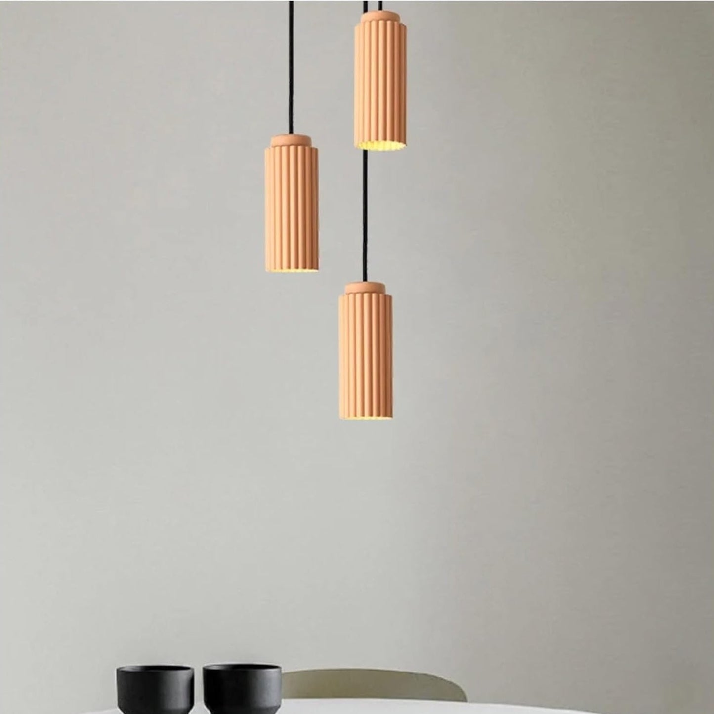 Sleek Glass LED Hanging Lamp