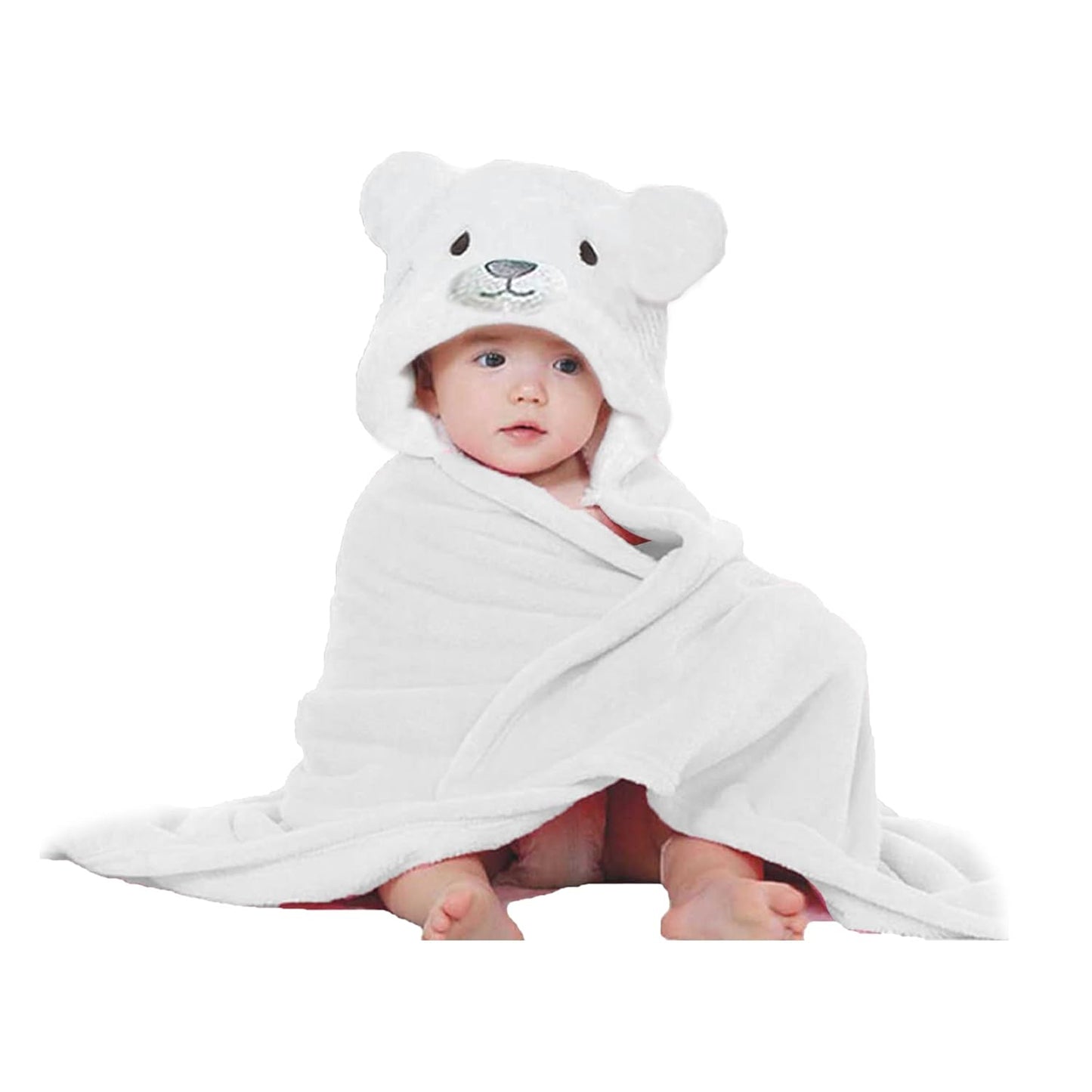 Soft Baby Hooded Bath Wrap – Cozy & Quick Dry - Luxicro