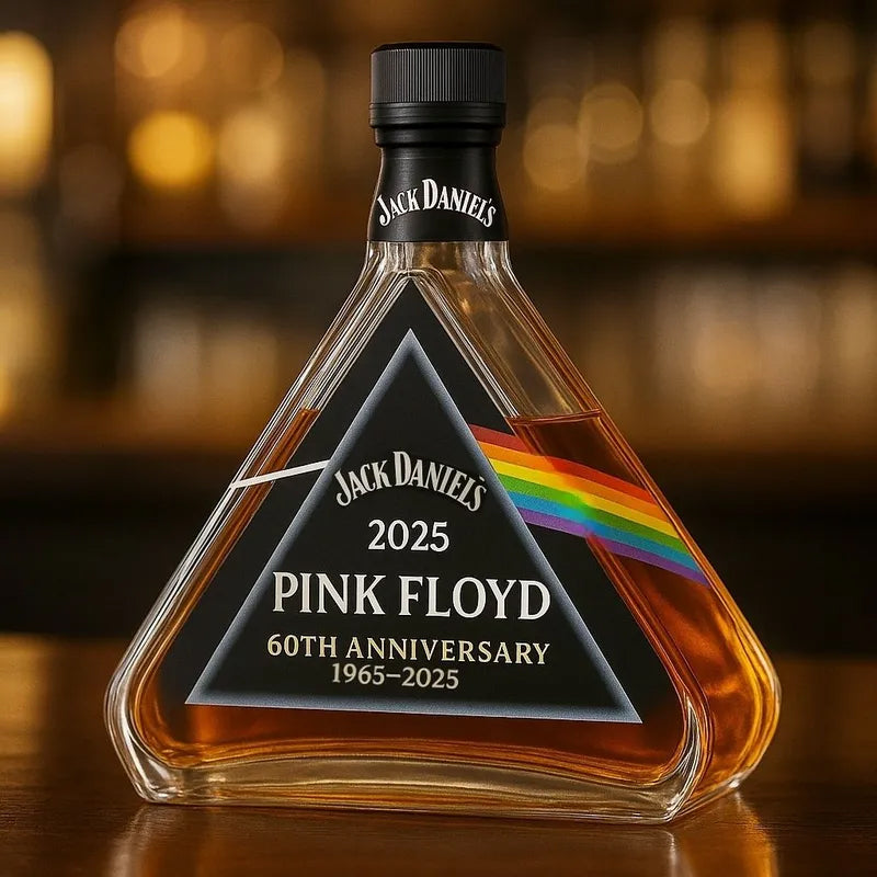 Limited Edition Pink Floyd Wine Decanter Glass Bottle