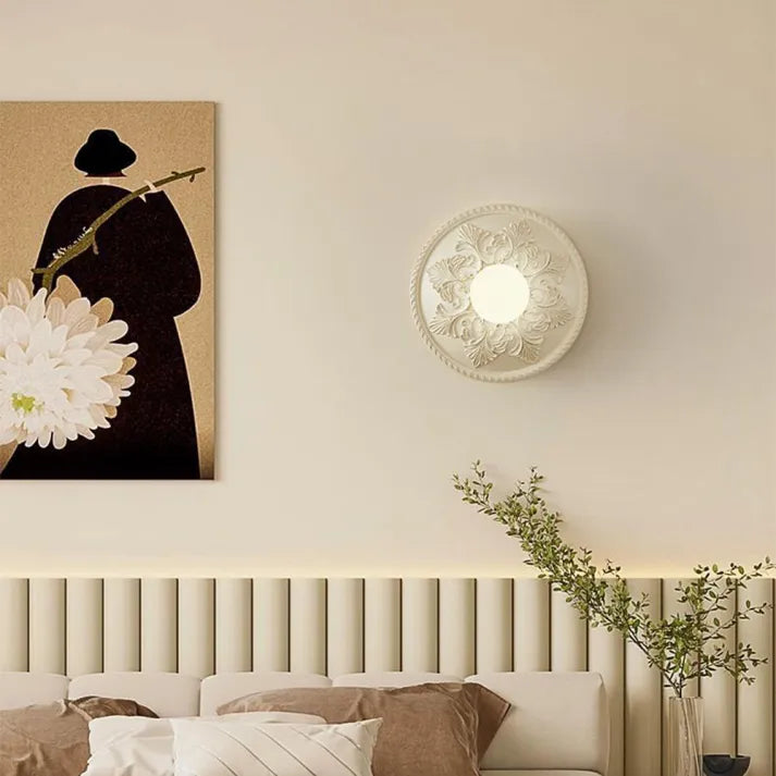 Bright White Plastic Wall Light