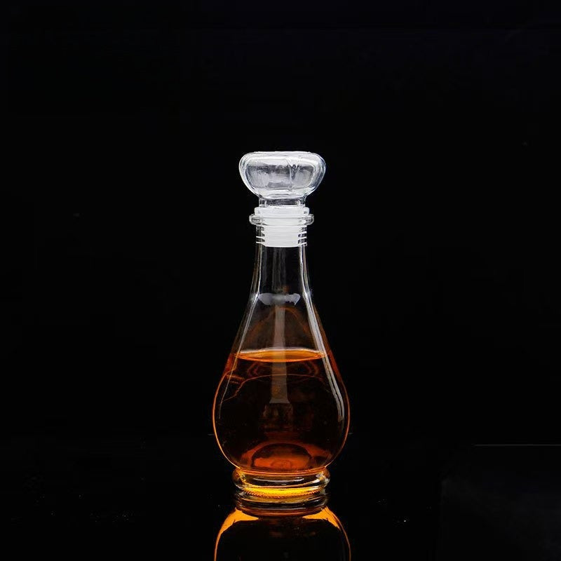 Vintage Mini Glass Wine Decanter