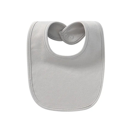 Gentle Baby Bib Soft Cotton Absorbent Snap Fastener