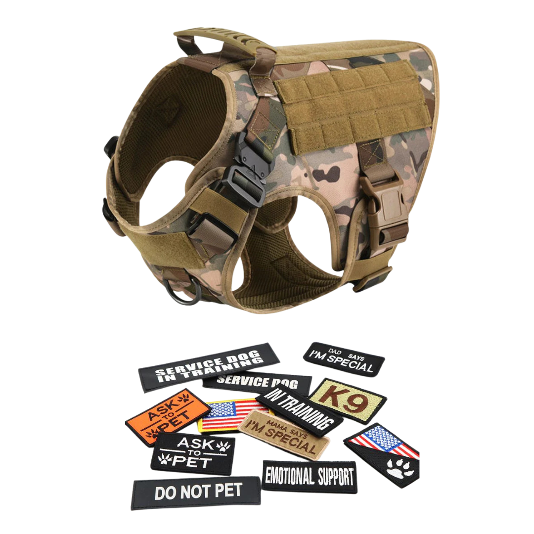 Durable Dog Vest Harness With Front Clip And Back Handle