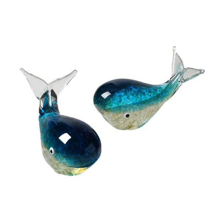 Beautiful Ocean Whale Glass Figurine