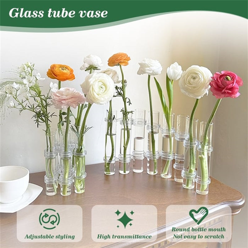 Beautiful Clear Flower Vase Set