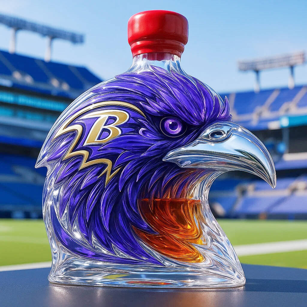 NFL Ravens Liquor Decanter