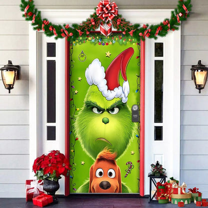 Fun Holiday Elf Door Decoration Wrap