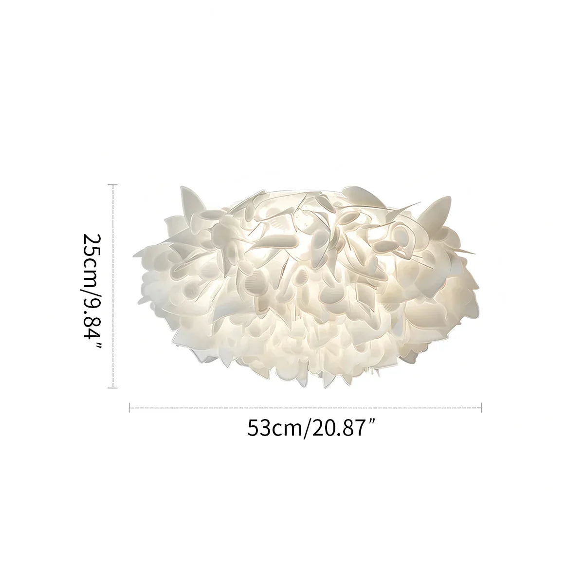 Elegant Floral LED Ceiling Fixture