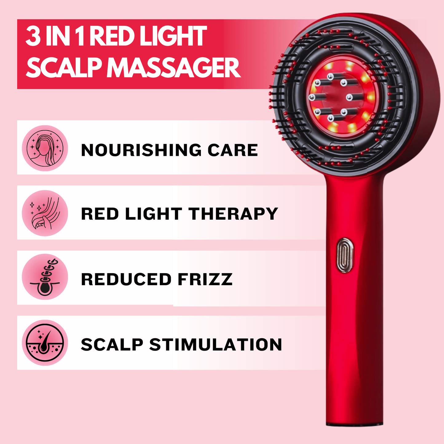 Rechargeable LED Scalp Massage Tool
