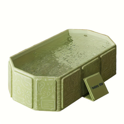 Space Saving Collapsible Baby Bath Tub with Quick Fill