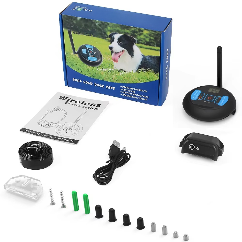 Easy Install Wireless Pet Fence System with Rechargeable Collar