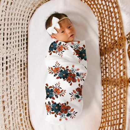 Cozy Baby Swaddle Set - Soft Cotton Wrap with Hat