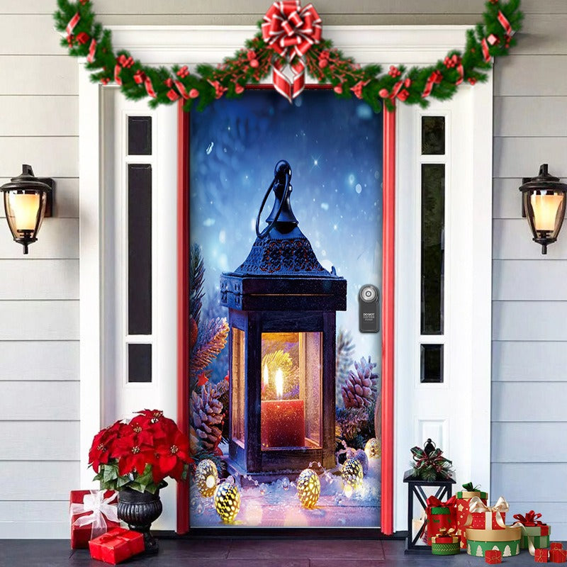 Fun Holiday Elf Door Decoration Wrap