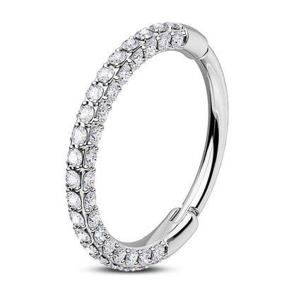 Sparkling Navy Pierced Nose Ring