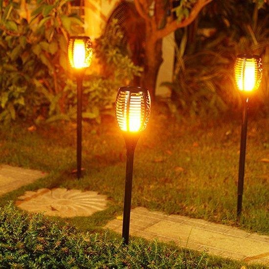 Solar Powered Garden Lights 96 LED Set of 4