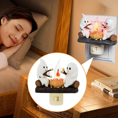 Cozy Ambient Electric Fireplace Lamp