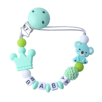 Adorable Infant Pacifier Holder with Soft Toy Crown