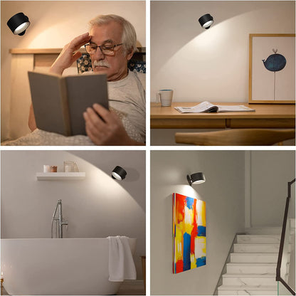 Round Cordless Rechargeable Wall Light