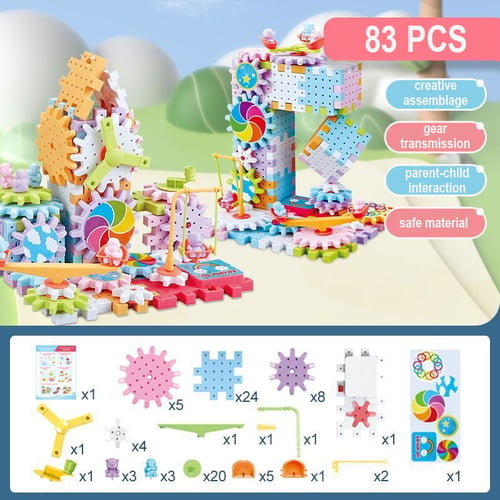 Interactive Kids Building Blocks Toy Set - Luxicro