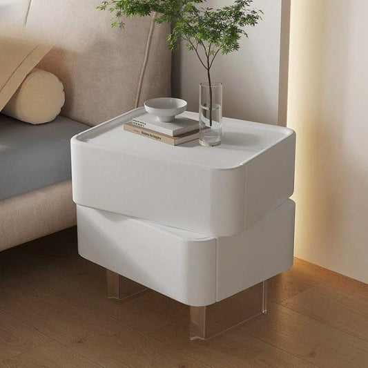 Compact Rustic Bedside Night Stand Table - Luxicro