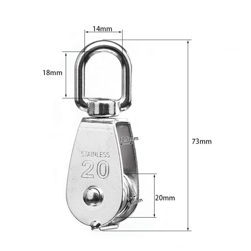 Heavy Duty Steel Swing Pulley Block