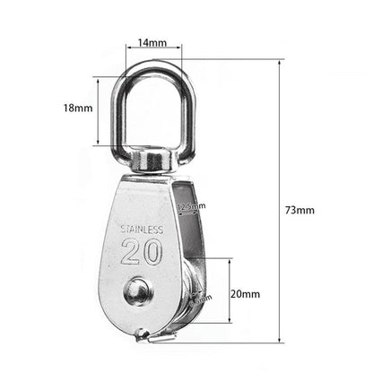 Heavy Duty Steel Swing Pulley Block