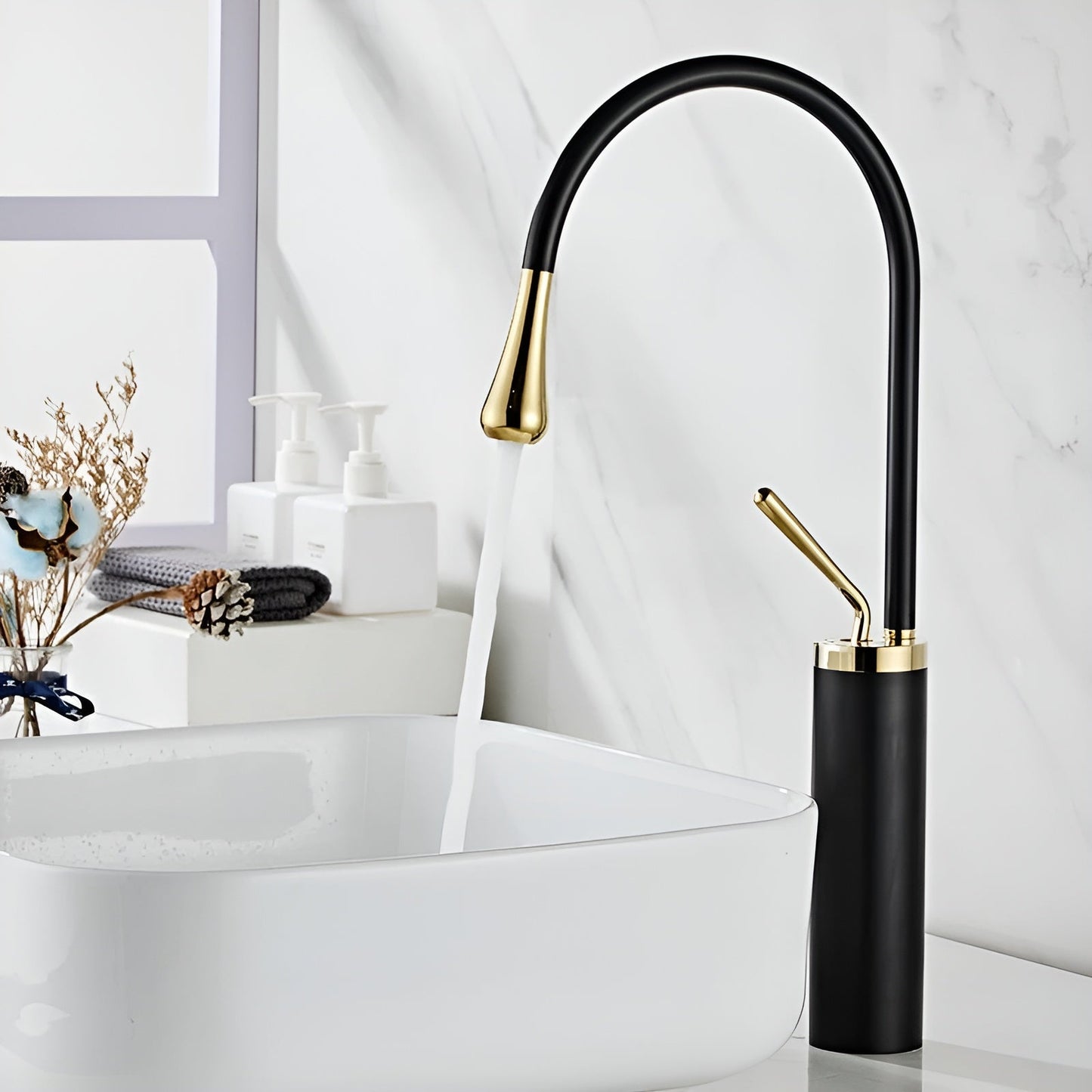 360° Rotating Faucet with Easy Touch Control