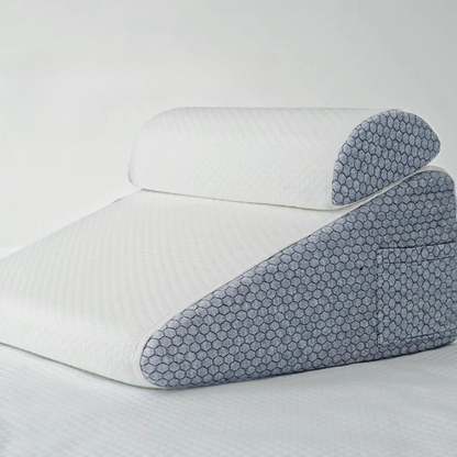Contour Comfort Foam Bed Wedge Pillows with Breathable Covers