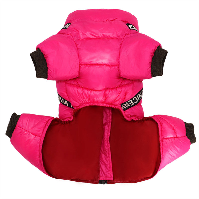 Cozy Fleece Lined Dog Coat for Cold Winter Days - Luxicro