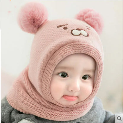 Cozy Baby Animal Hat with Fleece Lining