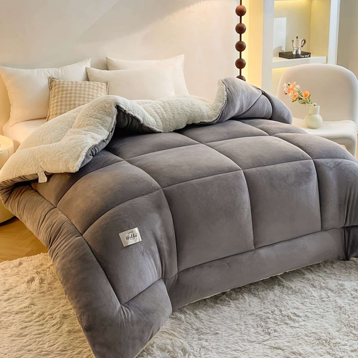 Cozy Plush Fleece Duvet Cover for Cold Winter Nights