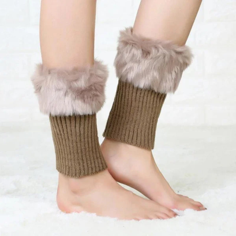 Cozy FurryLegs - Soft and Stylish Winter Leg Warmers