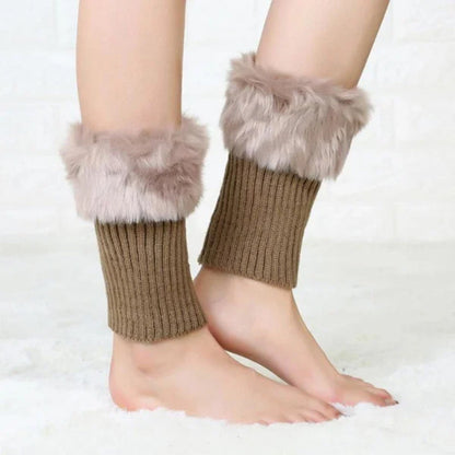 Cozy FurryLegs - Soft and Stylish Winter Leg Warmers