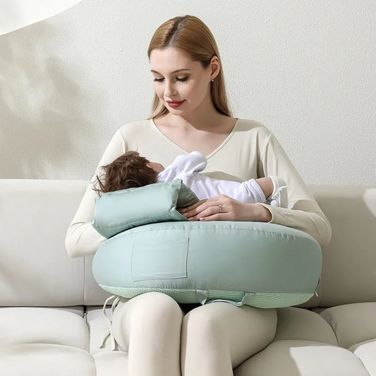 Breastfeeding Pillow with Extra Back Support - Luxicro