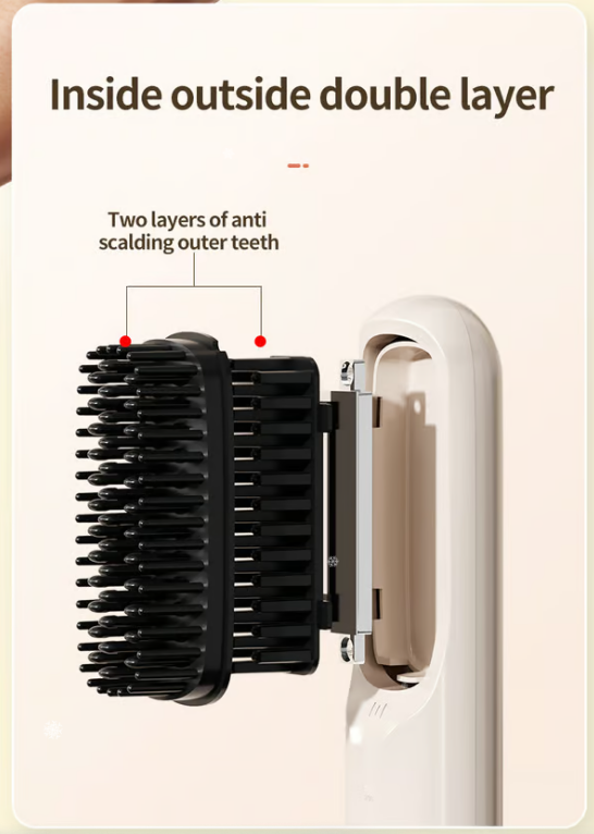 Sleek Hair Straightening Brush