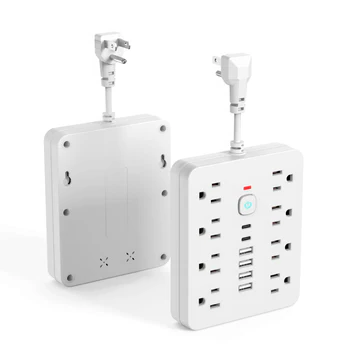 Compact 6 Outlet Surge Protection Strip - Luxicro